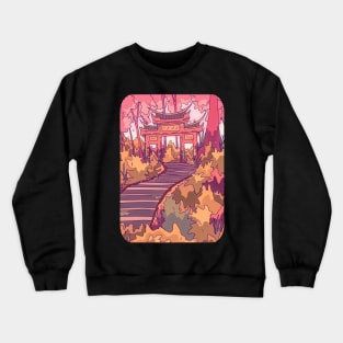 Forest summer path Crewneck Sweatshirt